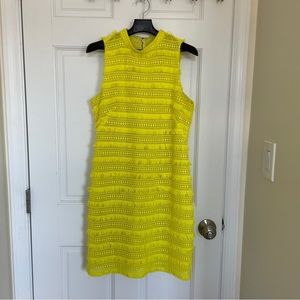 J. Crew Bright Neon Yellow Sleeveless Dress